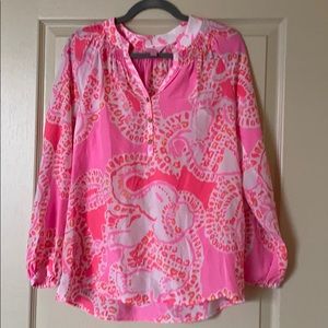 Lilly Pulitzer Pink Blouse